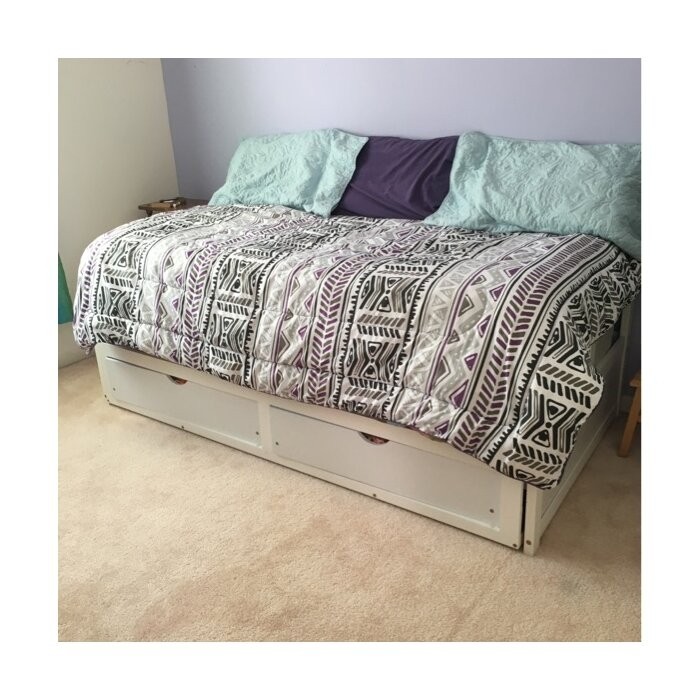 Berteau Twin Solid Wood Daybed with Trundle