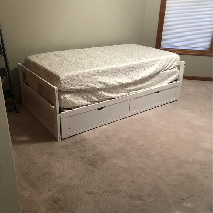 Berteau Twin Solid Wood Daybed with Trundle