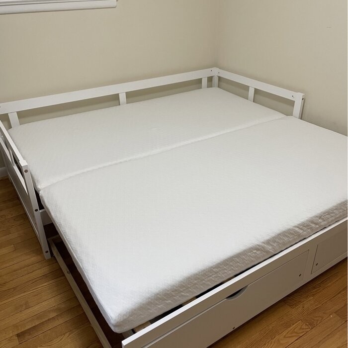 Berteau Twin Solid Wood Daybed with Trundle