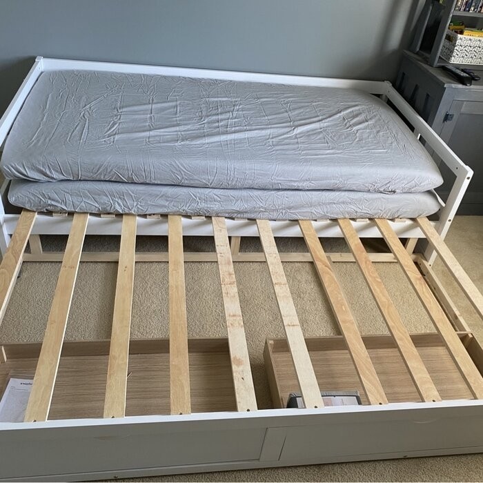 Berteau Twin Solid Wood Daybed with Trundle