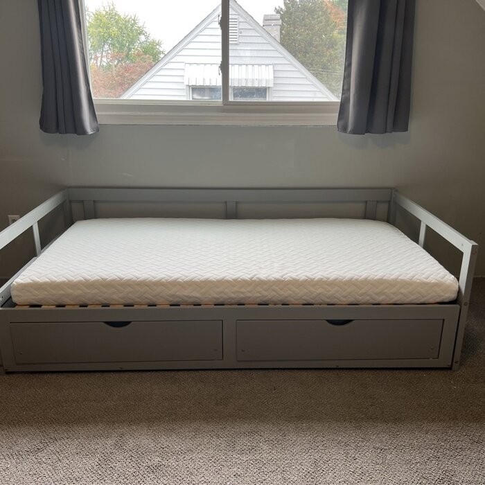 Berteau Twin Solid Wood Daybed with Trundle