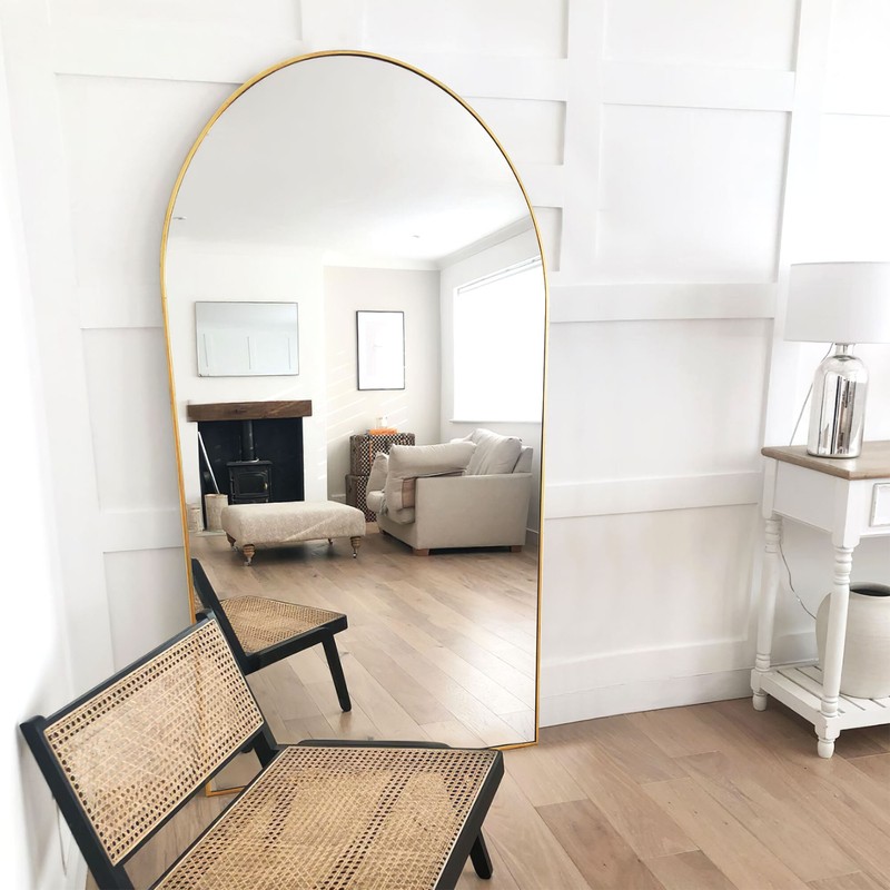 Black Large Arch Mirror