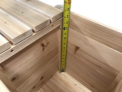 Boldly Growing Raised Planter Bench - Elevated Outdoor Patio Herb Garden Kit to Grow Herbs and Vegetables
