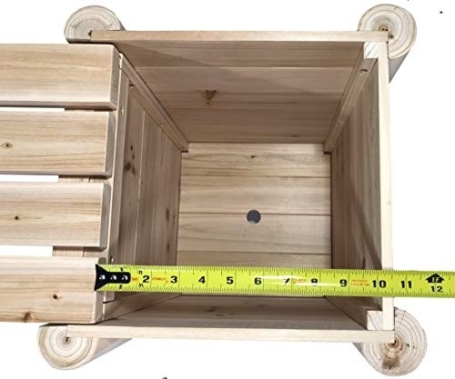 Boldly Growing Raised Planter Bench - Elevated Outdoor Patio Herb Garden Kit to Grow Herbs and Vegetables