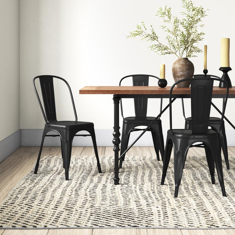 lou iron dining chair