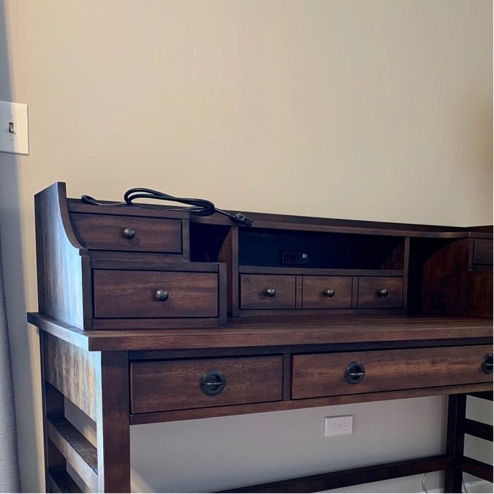 Brampt Secretary Desk with Hutch