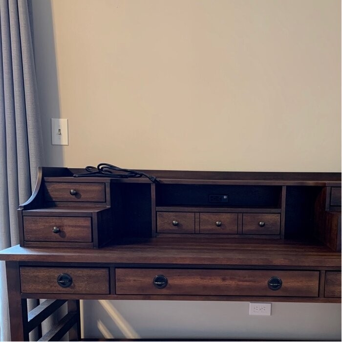 Brampt Secretary Desk with Hutch