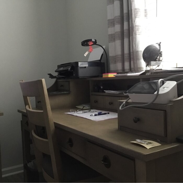 Brampt Secretary Desk with Hutch