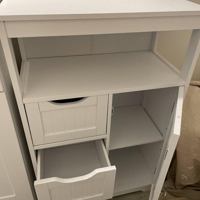 Brigit 22'' W x 34.1'' H x 11.5'' D Free-Standing Bathroom Cabinet