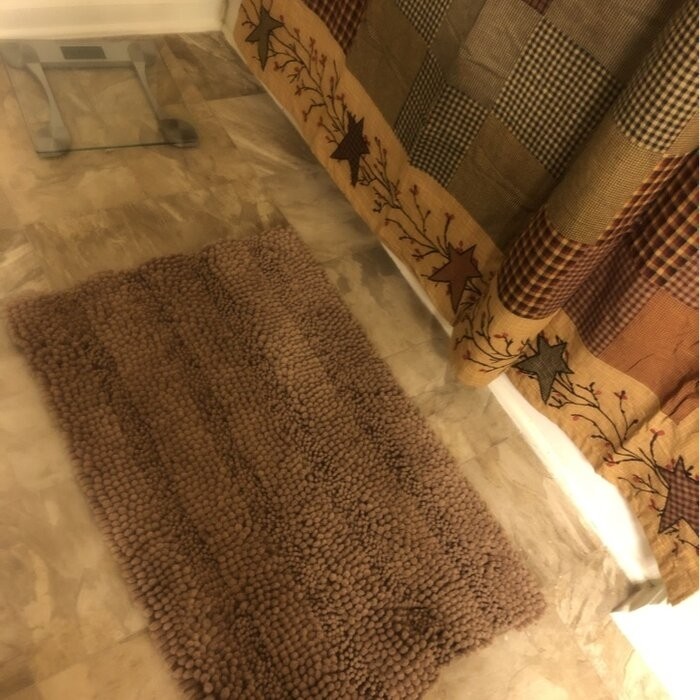Brinker Brinket Ultra Plush Rectangular Chenille Non-Slip Solid 2 piece Bath Rug Set