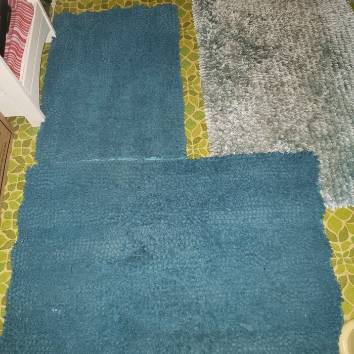 Brinker Brinket Ultra Plush Rectangular Chenille Non-Slip Solid 2 piece Bath Rug Set