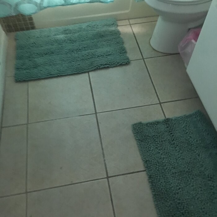 Brinker Brinket Ultra Plush Rectangular Chenille Non-Slip Solid 2 piece Bath Rug Set