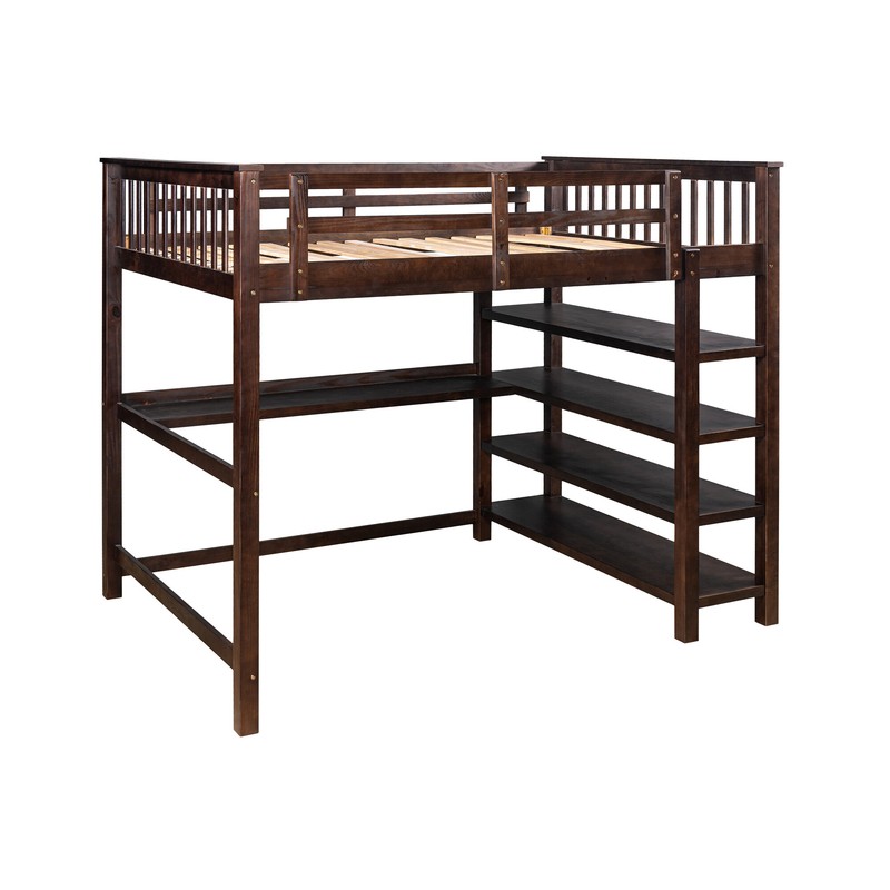Brithny Loft Bed with Built-in-Desk by Harriet Bee