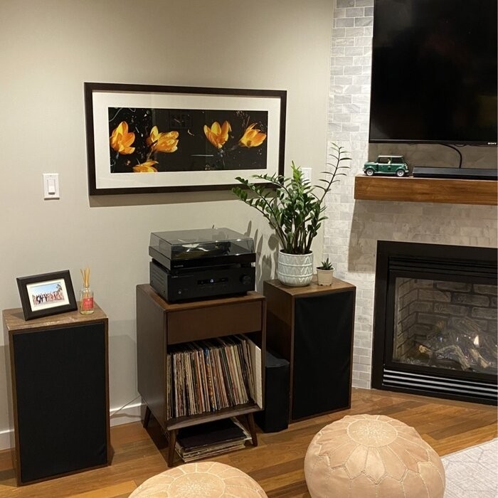 Brittany Turntable Audio Rack