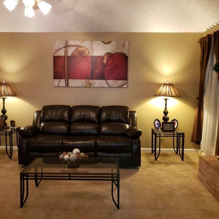 Bryce 2 Piece Faux Leather Reclining Living Room Set