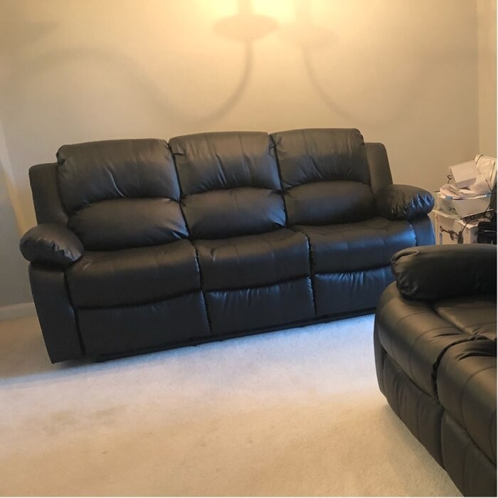 Bryce 2 Piece Faux Leather Reclining Living Room Set