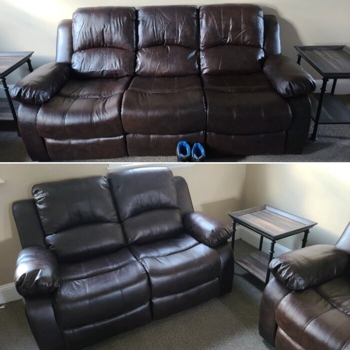 Bryce 2 Piece Faux Leather Reclining Living Room Set