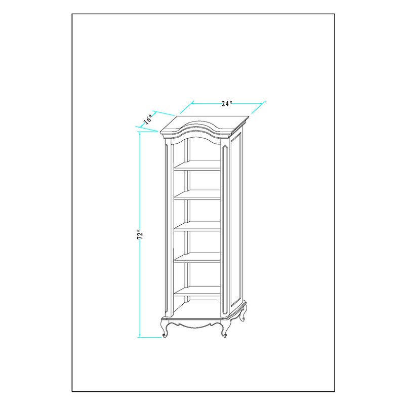 Cadenza 72'' H x 24'' W Standard Bookcase