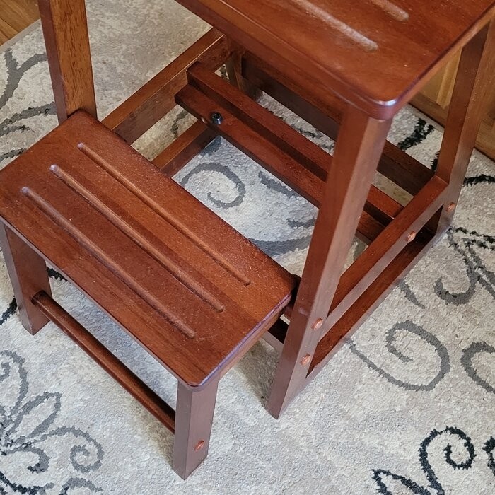 Calimesa 2-Step Wood Step Stool with 200 lb. Load Capacity