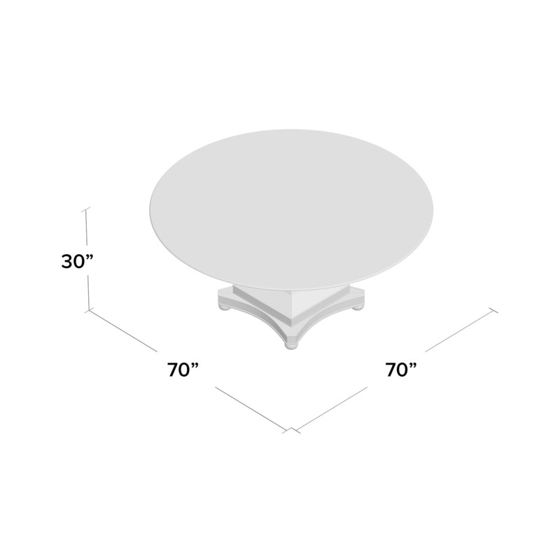 Callan 70'' Pedestal Dining Table
