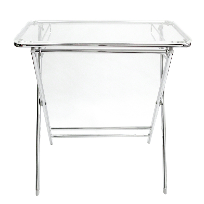 Cambridge 24'' Tall Tray Top Cross Legs End Table