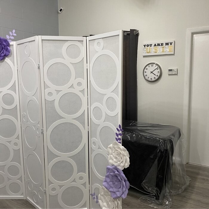 Cantero 70'' W x 70'' H 4 - Panel Solid Wood Folding Room Divider