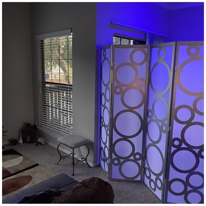 Cantero 70'' W x 70'' H 4 - Panel Solid Wood Folding Room Divider