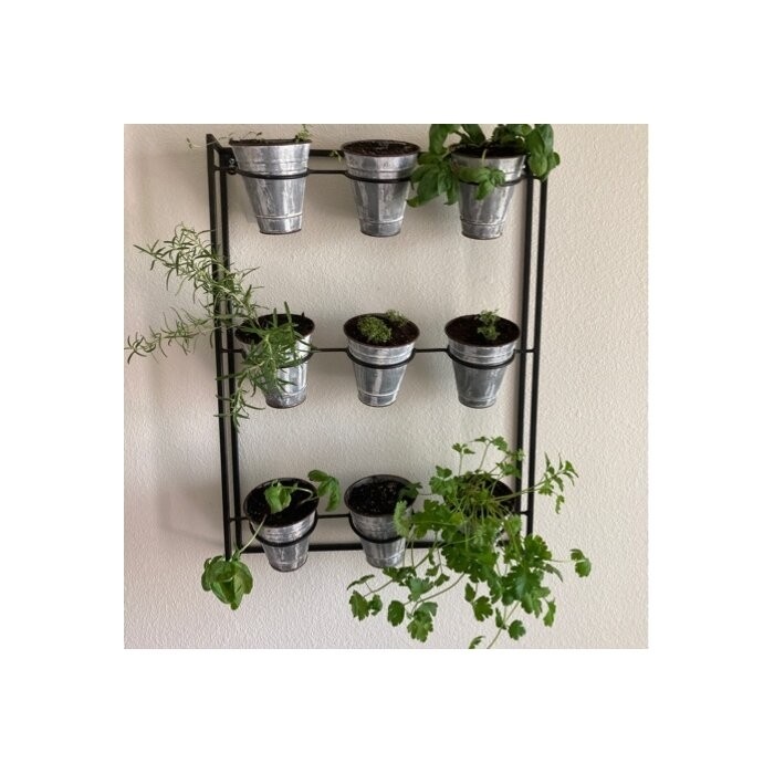 Cardona 9-Piece Pot Metal Wall Planter