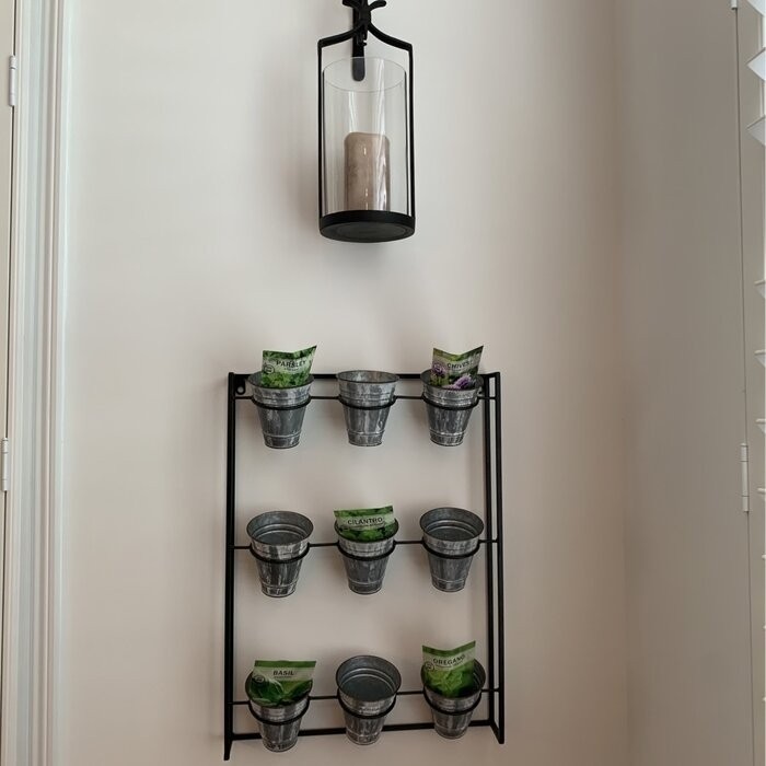Cardona 9-Piece Pot Metal Wall Planter
