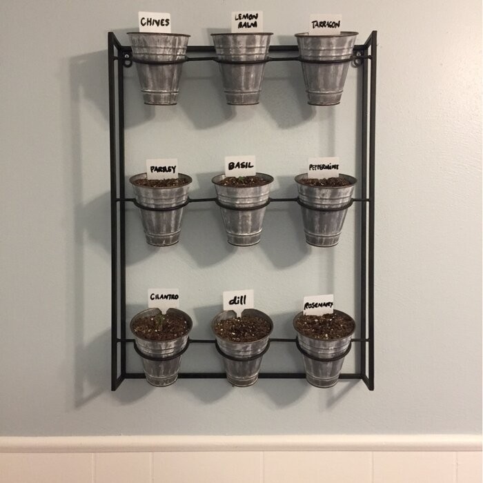 Cardona 9-Piece Pot Metal Wall Planter