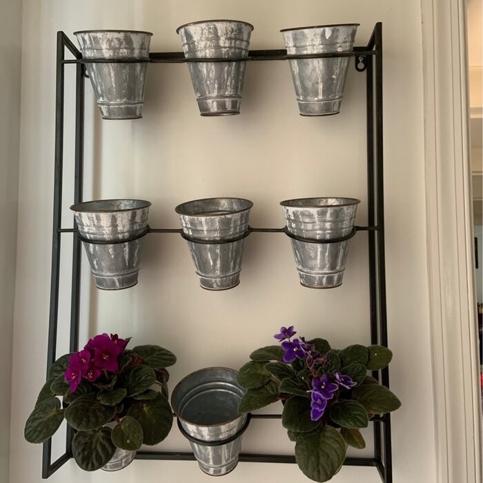 Cardona 9-Piece Pot Metal Wall Planter