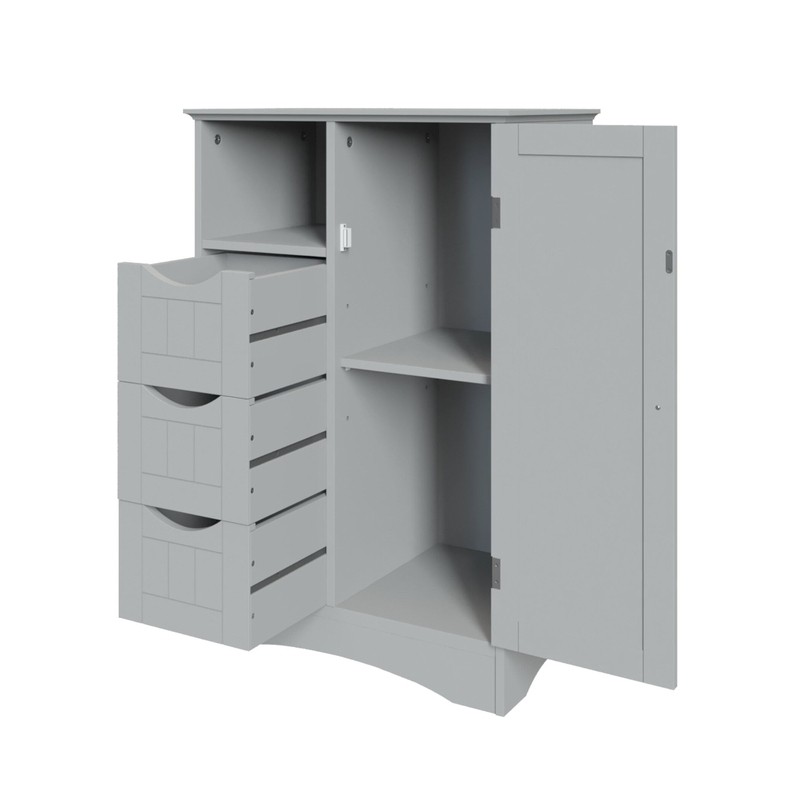 Caril 22.05'' W x 32.1'' H x 13.39'' D Free-Standing Bathroom Cabinet