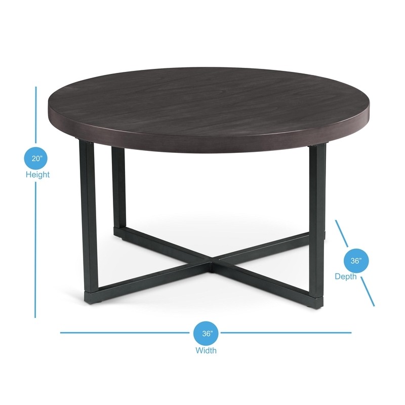Carloz Cross Legs Coffee Table with Stools