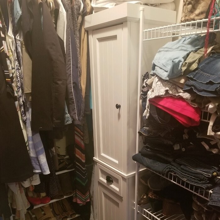 Carmel 16'' W x 72'' H x 14'' D Linen Cabinet
