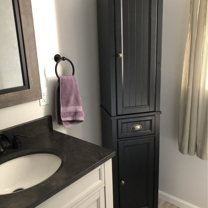 Carmel 16'' W x 72'' H x 14'' D Linen Cabinet