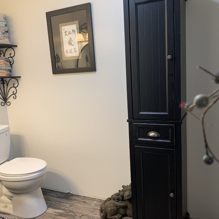 Carmel 16'' W x 72'' H x 14'' D Linen Cabinet
