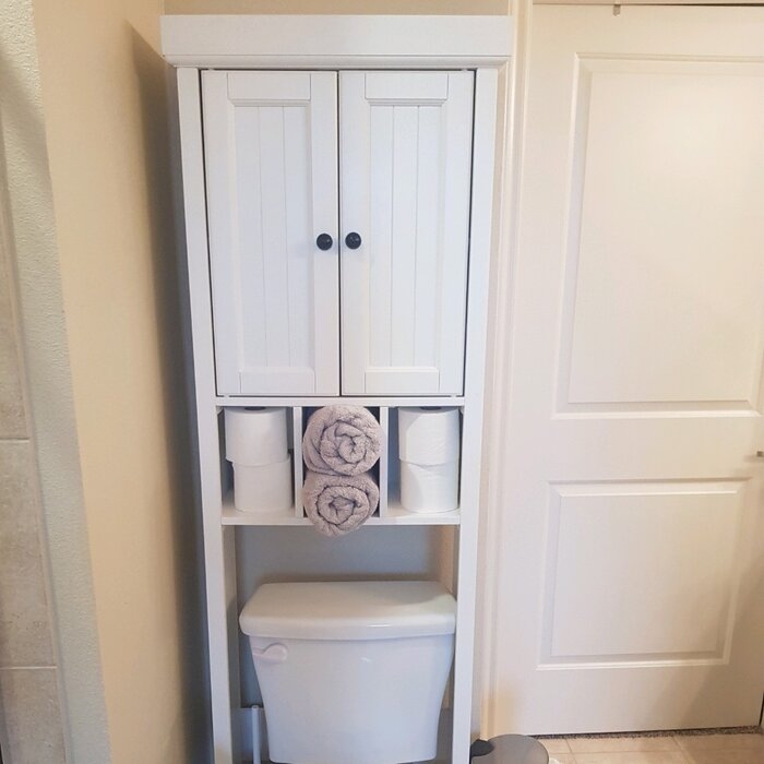 Carmel 23'' W x 72'' H x 11'' D Over-The-Toilet Storage
