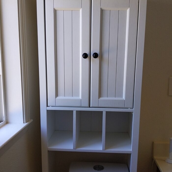 Carmel 23'' W x 72'' H x 11'' D Over-The-Toilet Storage