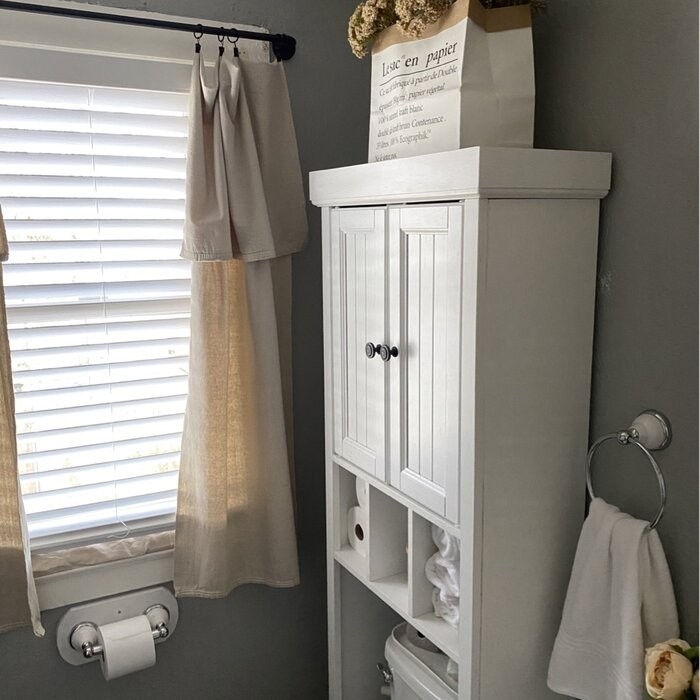 Carmel 23'' W x 72'' H x 11'' D Over-The-Toilet Storage
