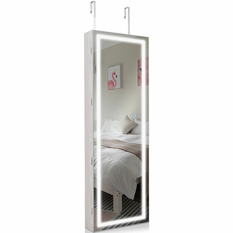 Cassell 16'' Wide Jewelry Armoire with Mirror