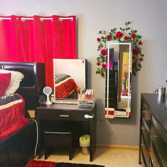 Cassell 16'' Wide Jewelry Armoire with Mirror