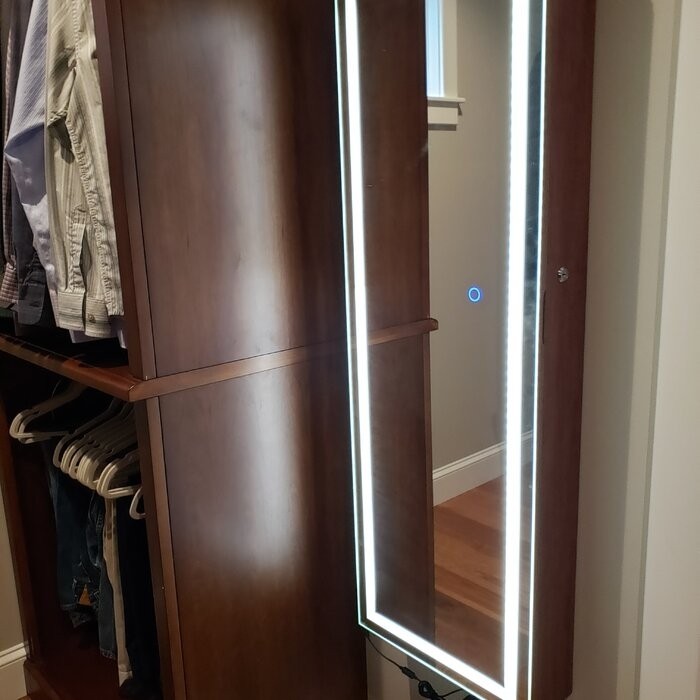 Cassell 16'' Wide Jewelry Armoire with Mirror