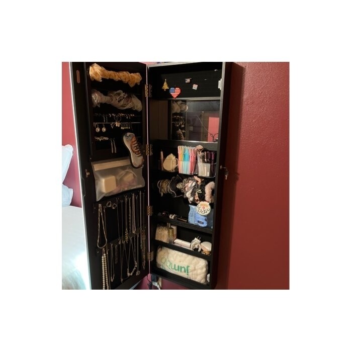 Cassell 16'' Wide Jewelry Armoire with Mirror