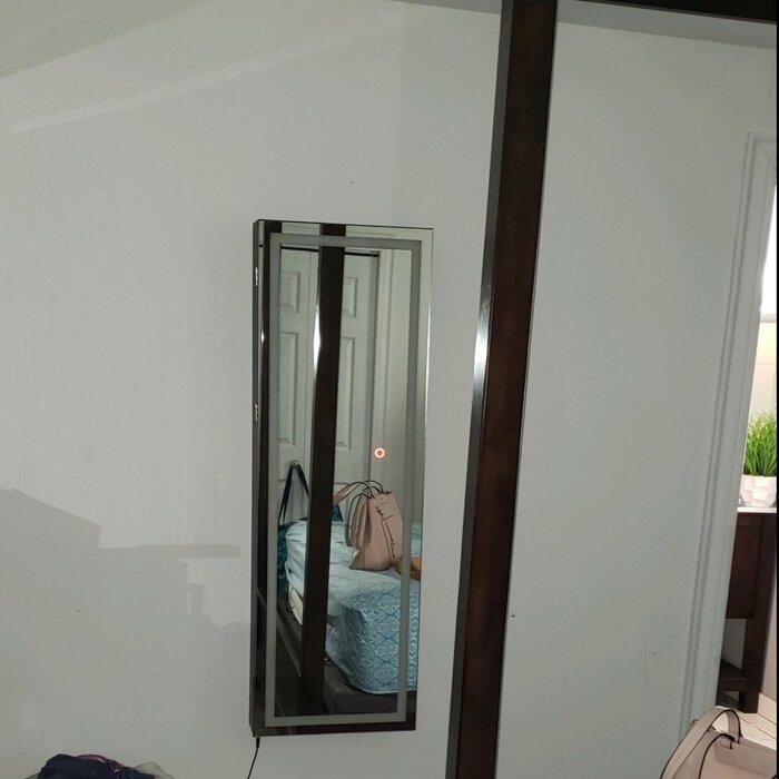 Cassell 16'' Wide Jewelry Armoire with Mirror
