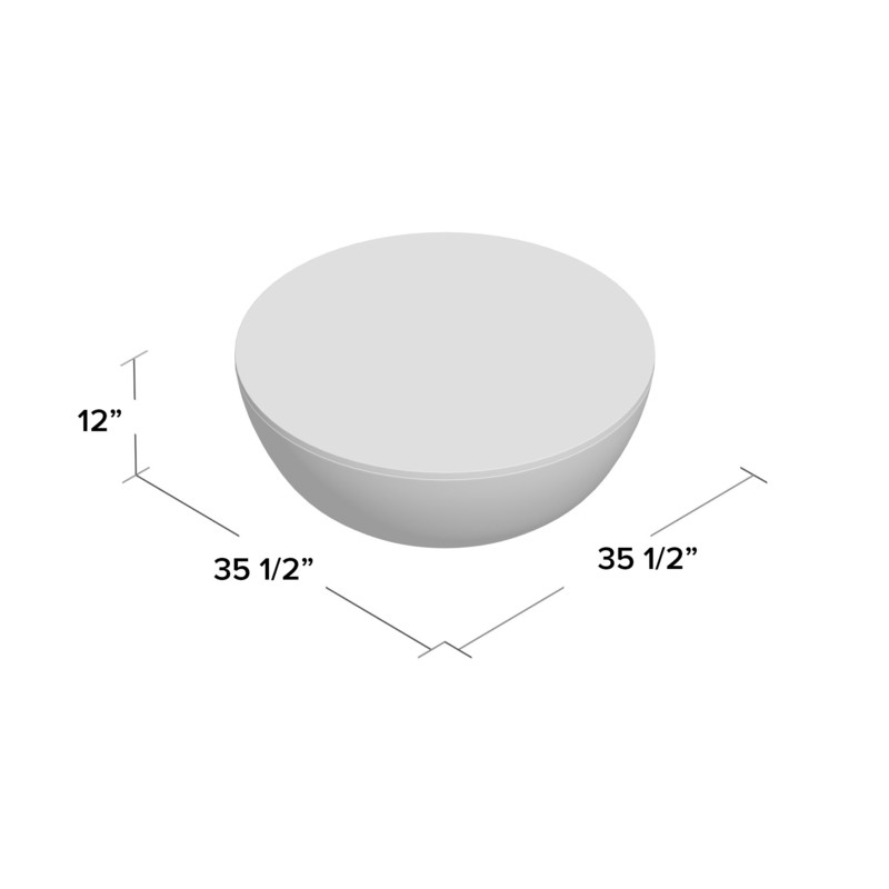 Cassius Solid Wood Drum Coffee Table