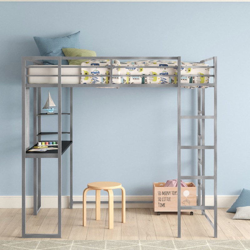 Cato Loft Bed with Bookcase by Mack & Milo™
