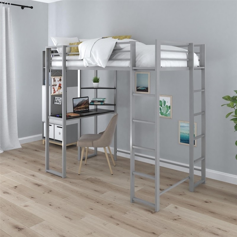 Cato Loft Bed with Bookcase by Mack & Milo™