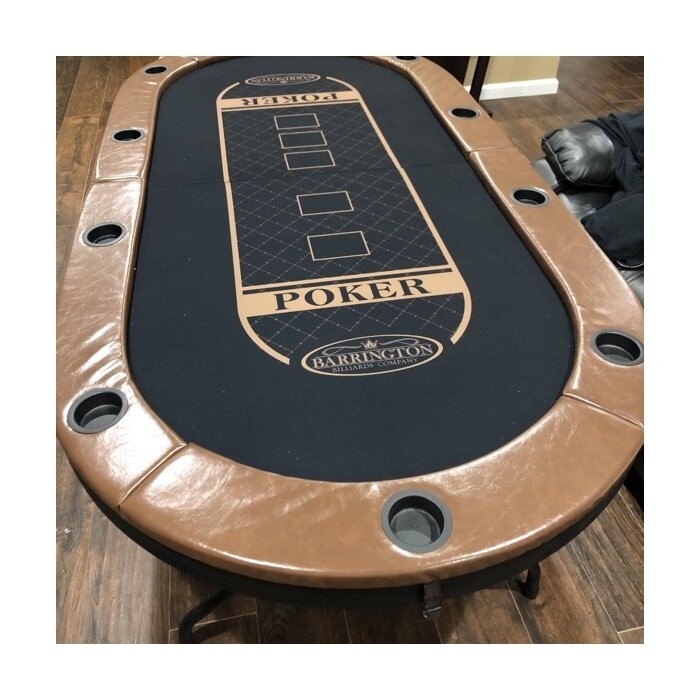 Charleston Premium Texas Hold'em 84" 10 - Player Poker Table