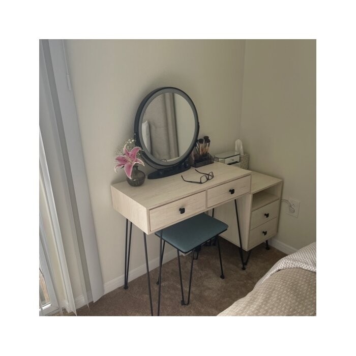 Cheneyville Vanity Set with Stool and Mirror