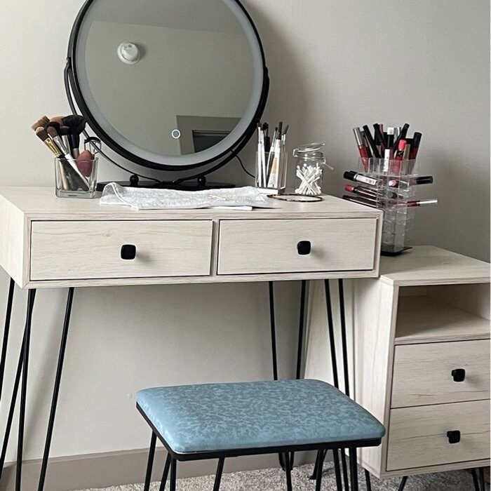 Cheneyville Vanity Set with Stool and Mirror